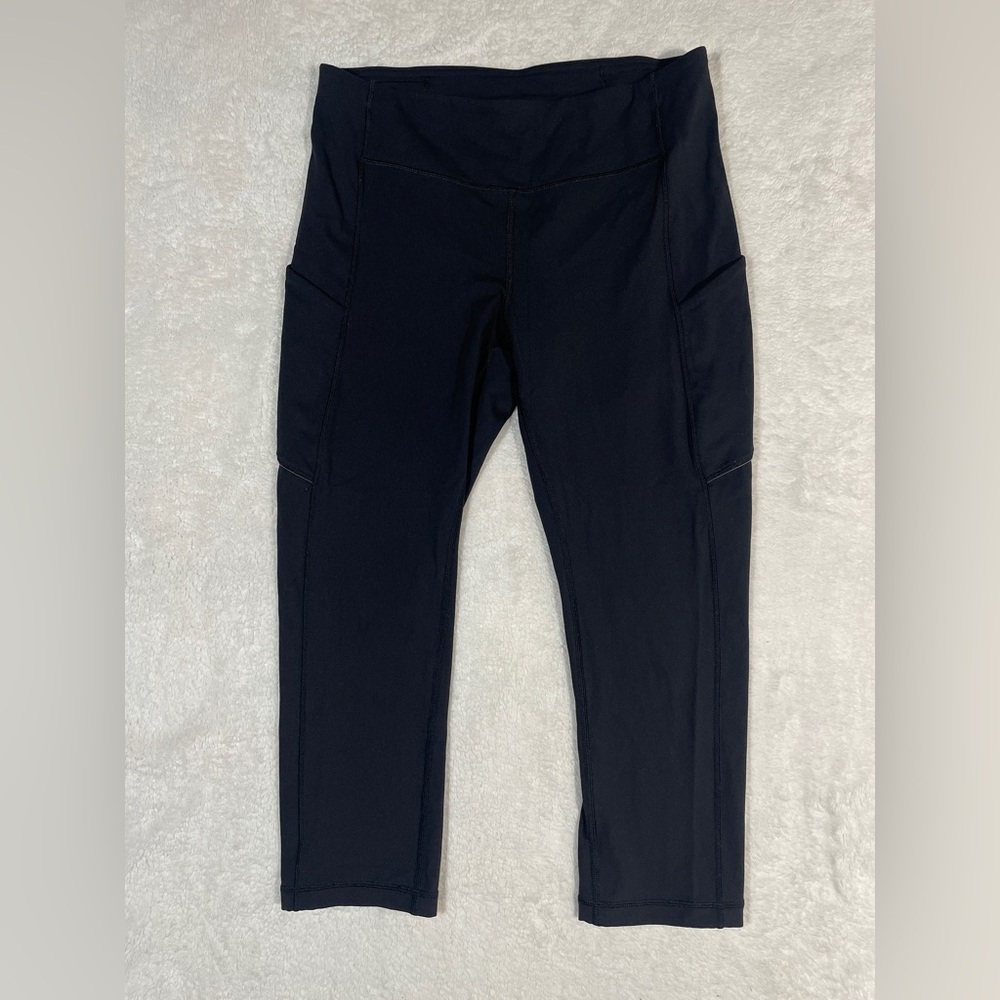 Lululemon Speed Full-On Luxtreme Leggings Black Pockets Women's Size 8